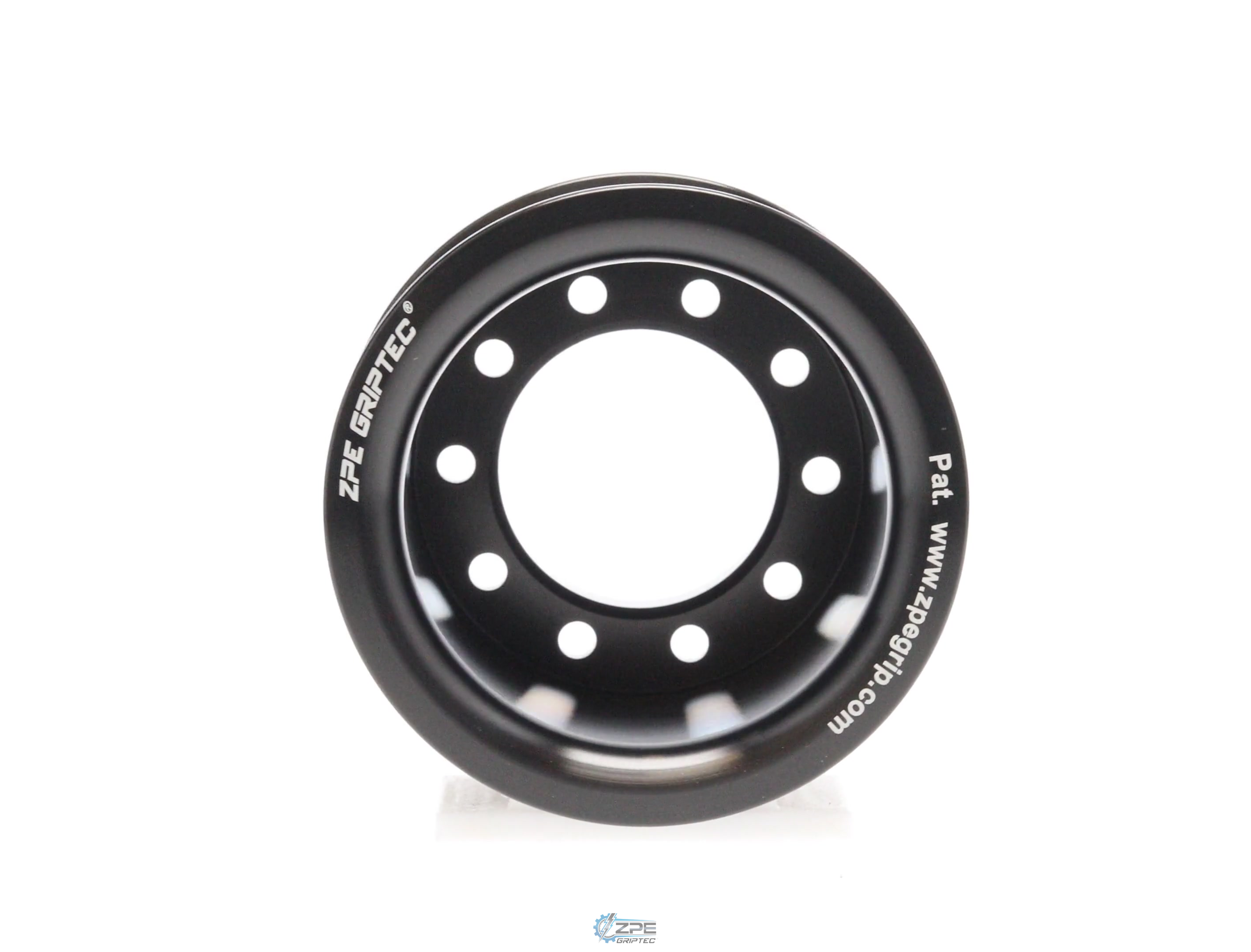 2.40" 8 Rib ZPE GripTec® 2pc LPE LSA L2 Black Pulley Only